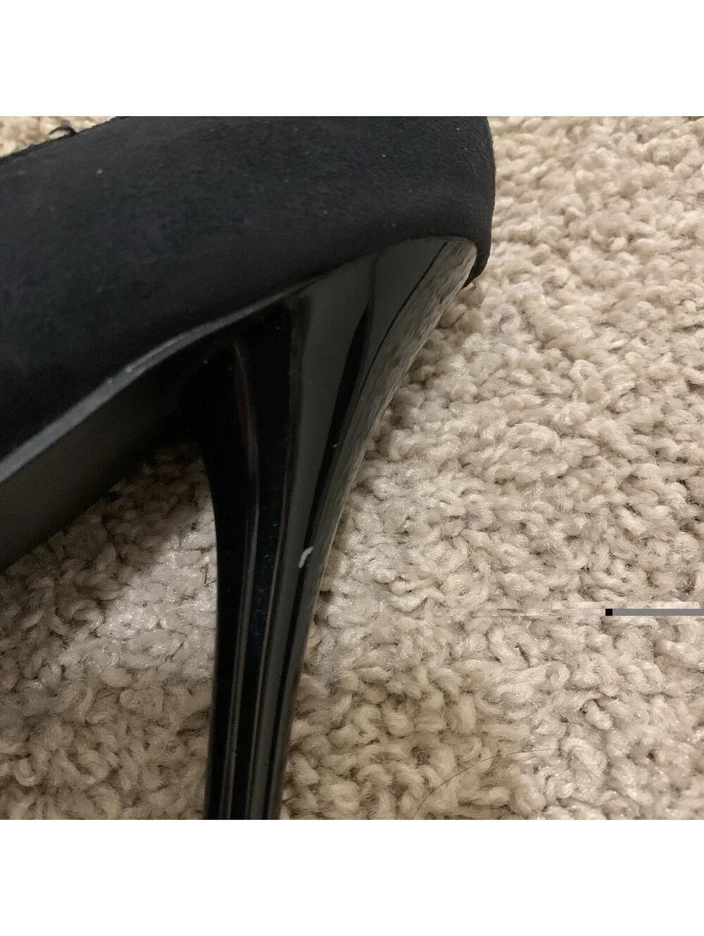 Mossimo Women's Black Faux Suede Stiletto Platform Heels Size 5 1/2